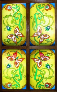 Stained Glass Butterflies at the Ussuriysk Baby Hospital