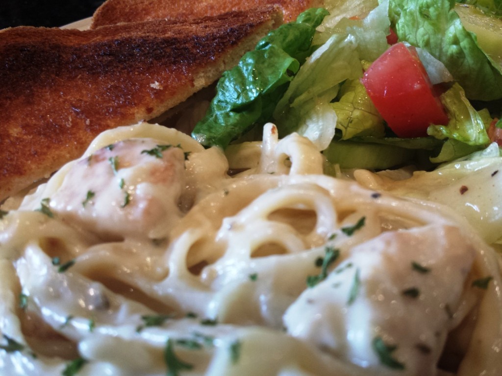 Home made Chicken Alfredo is one of our favorite meals.