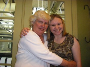 Emily with her grandmother, my mother, Sharen SImmons