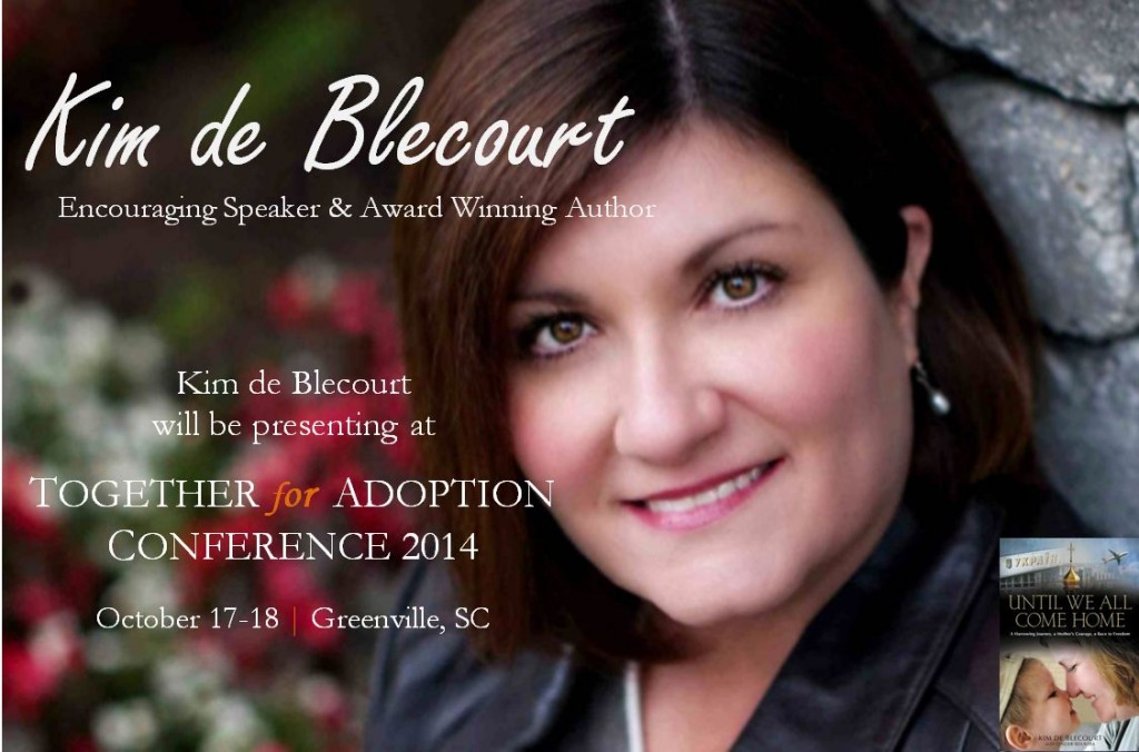 Kim de Blecourt presenting at Together for Adoption 2014