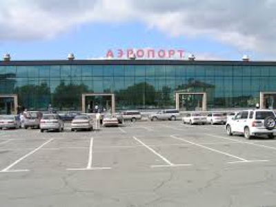 International terminal at the airport in Vladivostok