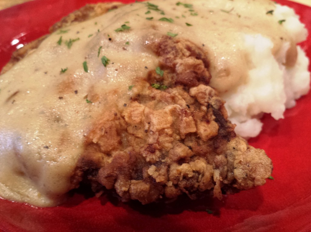 Mouth watering Chicken Fried Steak with Country Gravy