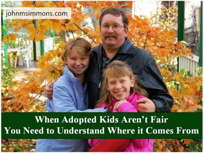 Sometimes adopted children aren't fair