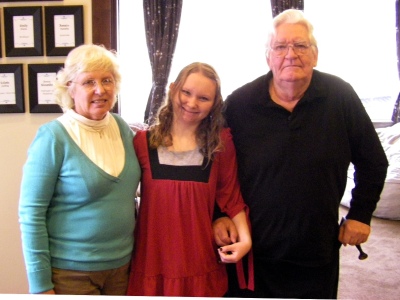 EmilySimmons and her Grandparents